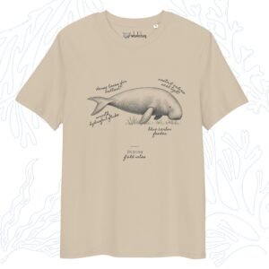 dugong field notes t-shirt desert dust organic cotton whalehug