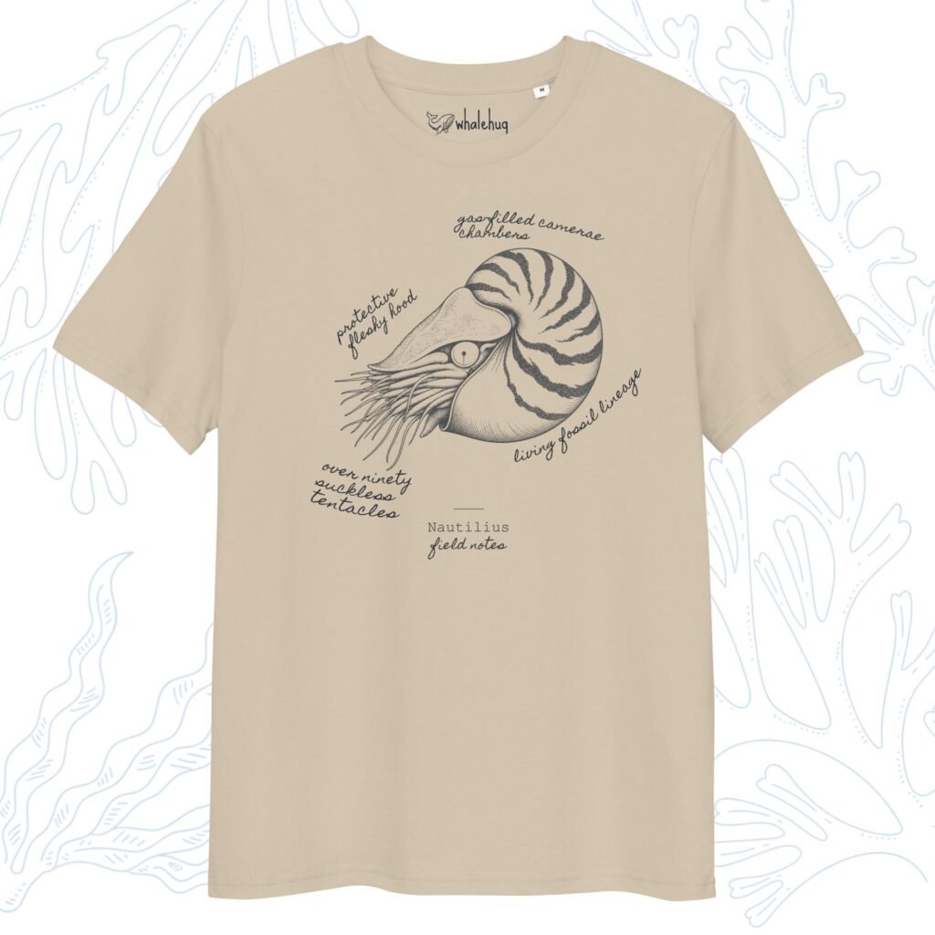 nautilus field notes t-shirt desert dust organic cotton whalehug