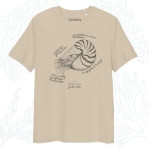 nautilus field notes t-shirt desert dust organic cotton whalehug